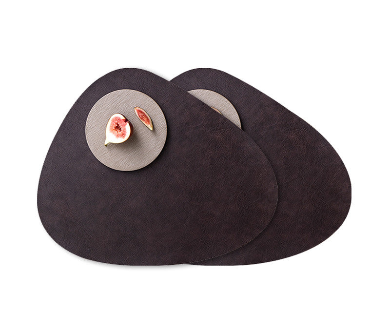 Waterproof Leather Placemat with Heat Insulation Pad
